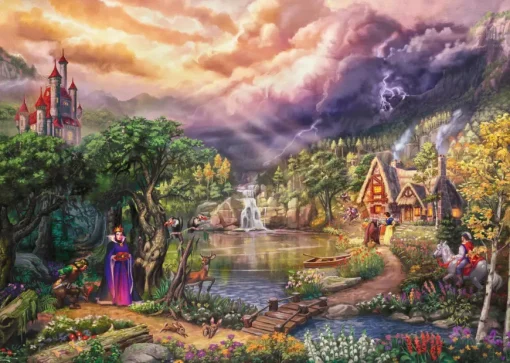Puzzle Thomas Kinkade: Snow White and the Queen