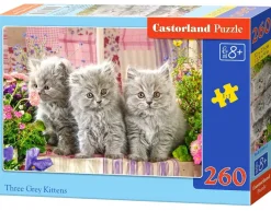 Puzzle Three Gray Kittens