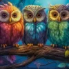 Puzzle Three Little Owls