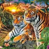 Puzzle Tiger Family 180
