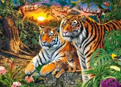 Puzzle Tiger Family 180