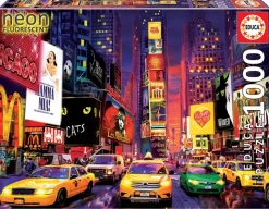 Puzzle Times Square, New York neon