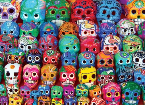 Puzzle Traditional Mexican Skulls