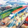 Puzzle Train Station 100 pieces
