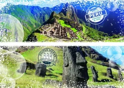 Puzzle Travel around the World - Chile and Peru