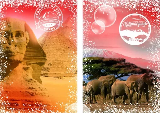 Puzzle Travel around the World - Egypt, Kenya 1000