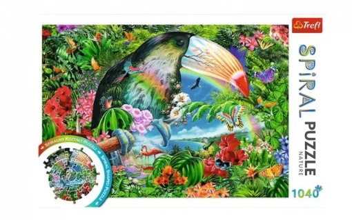 Puzzle Tropical Animals spiral 1040