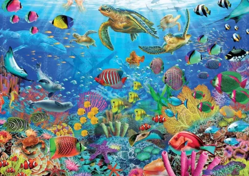 Puzzle Tropical Fantasy Turtles
