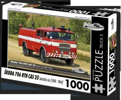 Puzzle TRUCK 膷.5 艩koda 706 RTH CAS 25 hasi膷ský voz (1960-1964)