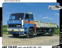 Puzzle TRUCK Liaz 110.031 valník s rukou HR 3001 (1985-1993)