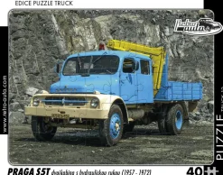 Puzzle TRUCK Praga S5T dvojkabína s hydraulickou rukou (1957-1972)