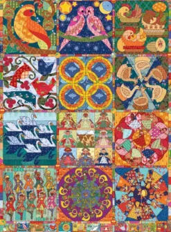 Puzzle Twelve Days of Christmas Quilt