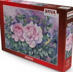Puzzle Two Pink Roses