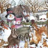 Puzzle Two Snowmen Winter Scene