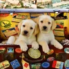 Puzzle Two Travel Puppies