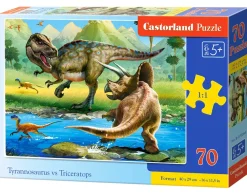 Puzzle Tyrannosaurus vs Triceratops