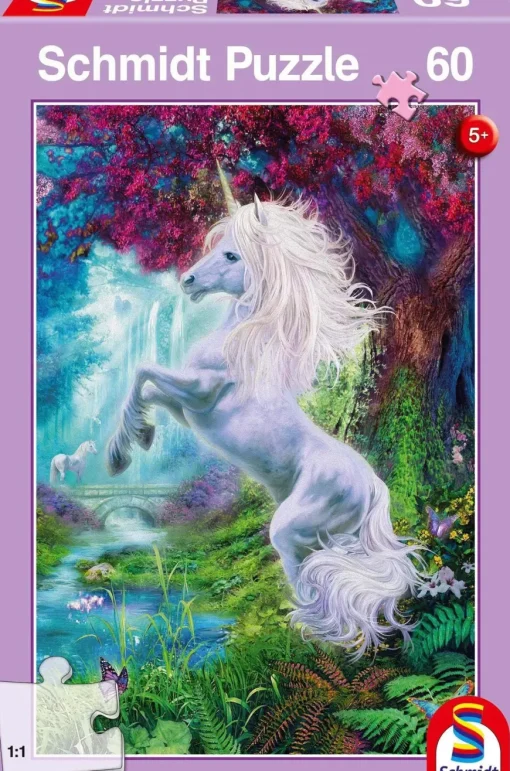 Puzzle Unicorn in the Enchanted Garden