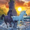 Puzzle Unicorns On Beach 1000