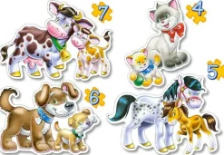 Puzzle 4v1 Animals with Babies