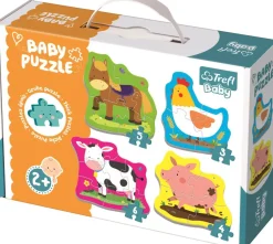Puzzle 4v1 Baby puzzle Zvieratá na farme