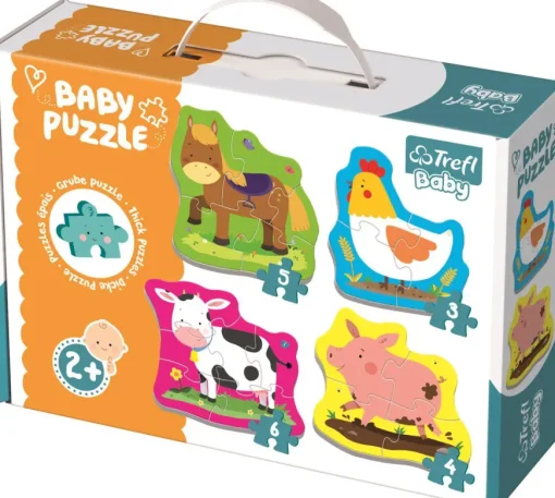 Puzzle 4v1 Baby puzzle Zvieratá na farme