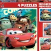 Puzzle 4v1 Cars educa