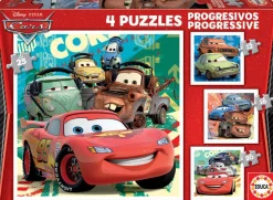 Puzzle 4v1 Cars educa