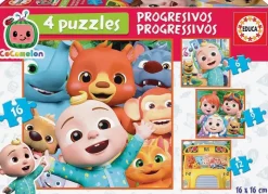 Puzzle 4v1 Cocomelon Progressive