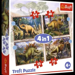 Puzzle 4v1 Interesting dinosaurs