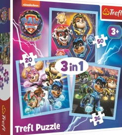Puzzle 3v1 Paw Patrol: Mighty Pups Power