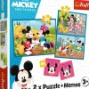 Puzzle 2v1 Puzzle a pexeso Mickey