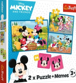Puzzle 2v1 Puzzle a pexeso Mickey