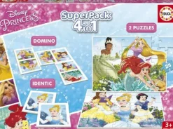 Puzzle 4v1 Superpack: Disney Princesses 2x puzzle, memory game and dominoes