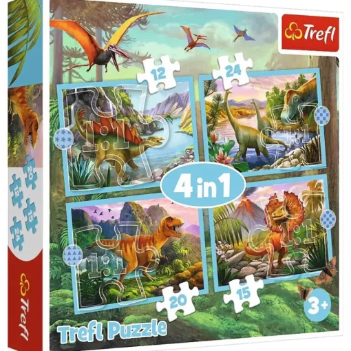 Puzzle 4v1 Unique dinosaurs