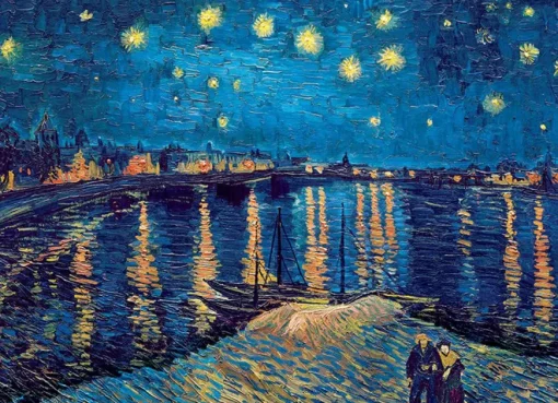 Puzzle Van Gogh Vincent - Starry Night over the Rhône, 1888