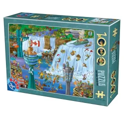 Puzzle Vaurioitunut laatikko Cartoon Collection: Niagara Falls