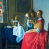 Puzzle Vermeer- The Girl with the Wine Glass, 1659