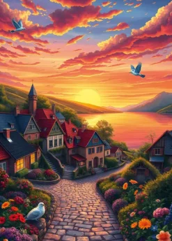 Puzzle View of the Lake