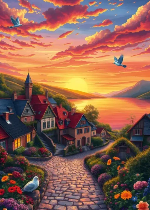 Puzzle View of the Lake