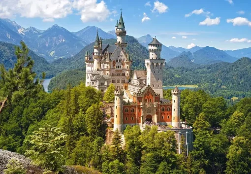 Puzzle View of the Neuschwanstein Castle 500