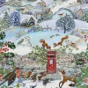 Puzzle Village on a Winter Night