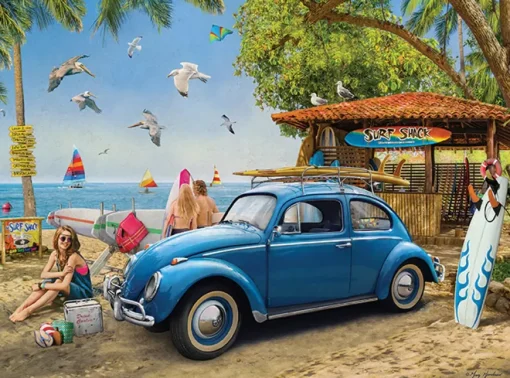 Puzzle VW Beetle Surf Shack 1000