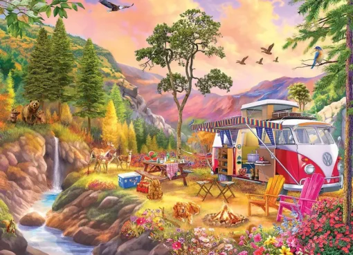Puzzle VW Bus - Camper`s Paradise