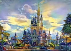 Puzzle Walt Disney World Castle, Orlando, Floride, USA
