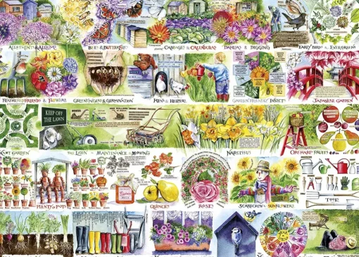 Puzzle Wheelbarrows & Wellies