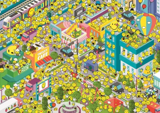 Puzzle Where's Smiley?