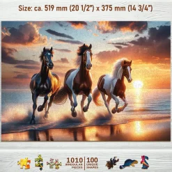 Puzzle Wild Horses on the Beach