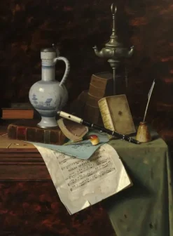 Puzzle William Michael Harnett: My Gems, 1888