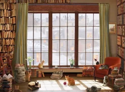 Puzzle Window Cats