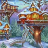 Puzzle Winter Treehouse